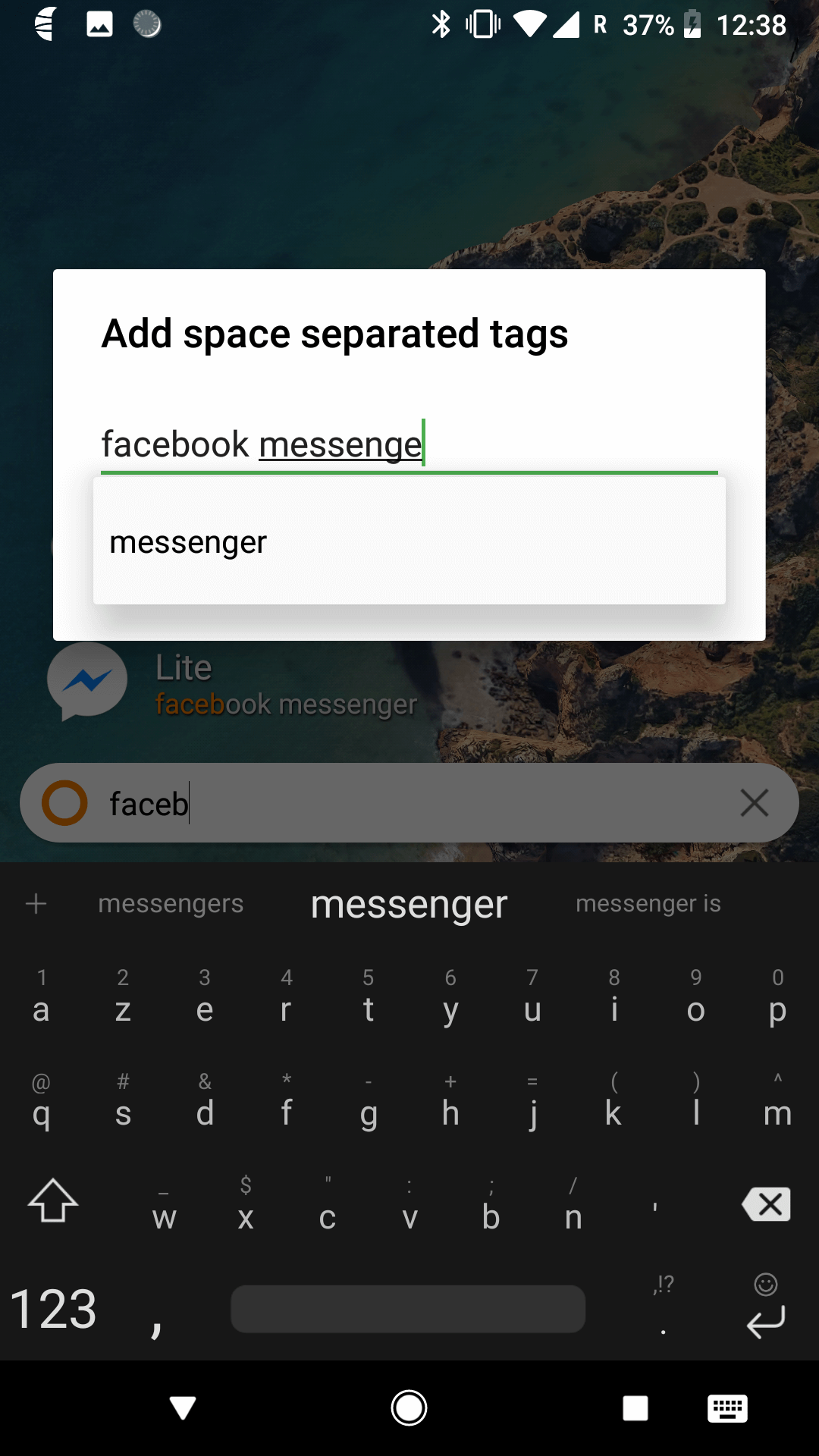 Select tags for app