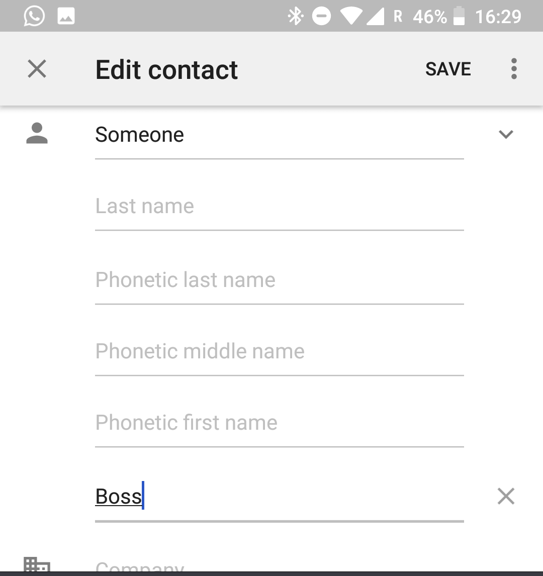 Updating contact nickname